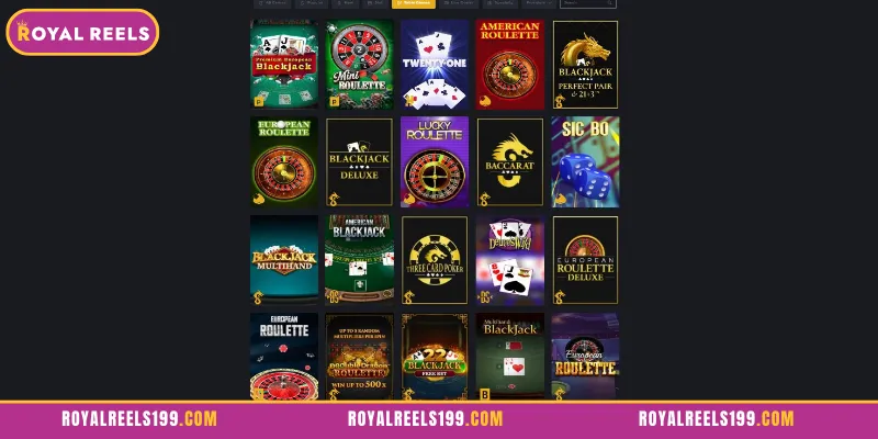 Must-Play Table Games at Royal Reels